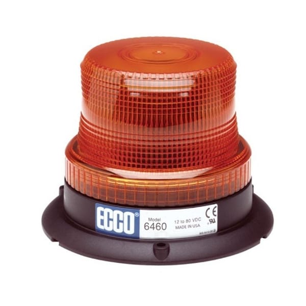 Aftermarket New Amber LED Strobe Light w/ 12 - 80 Volts LED Version of the 6410 Series 6460A - main